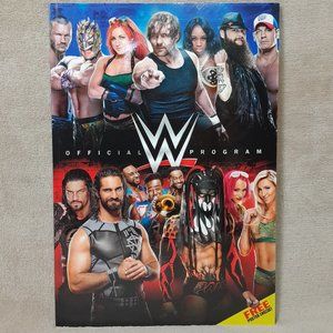 WWE Official Program 2016 With Poster Souvenir Event Wrestling